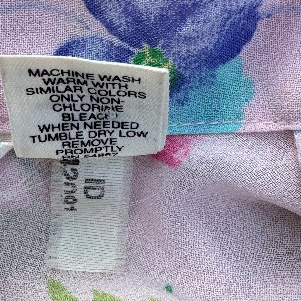 Victoria's Secret Kimono Sexy Robe Lingerie O/S  Pink Blue Floral Tie Loungewear - Picture 6 of 14